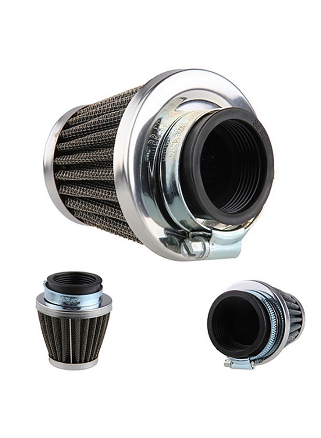 Generic - Motorcycle Accessories Oval Metallic Clamp-on Refit Intake Funnel Air Filter - Image 1