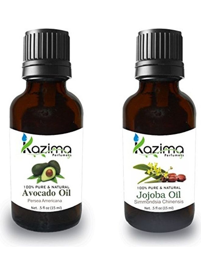 KAZIMA Combo Of Jojoba Oil And Avocado Oil Combo Of Jojoba Oil: 15, Avocado Oil: 15ml 