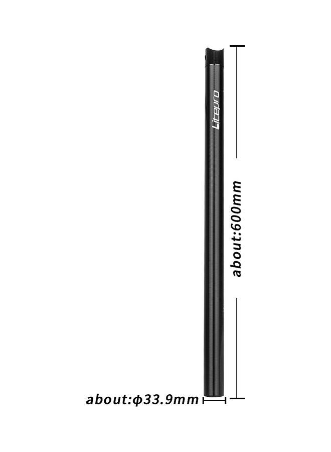 Generic Bicycle Seat Post 33.9 x 600mm Lightweight Aluminum Alloy Seatpost Seat Tube for Folding Bicycle 60*5*10cm  - Image 4