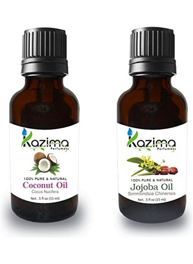 KAZIMA Pack Of 2 Jojoba And Coconut Oil 15ml 