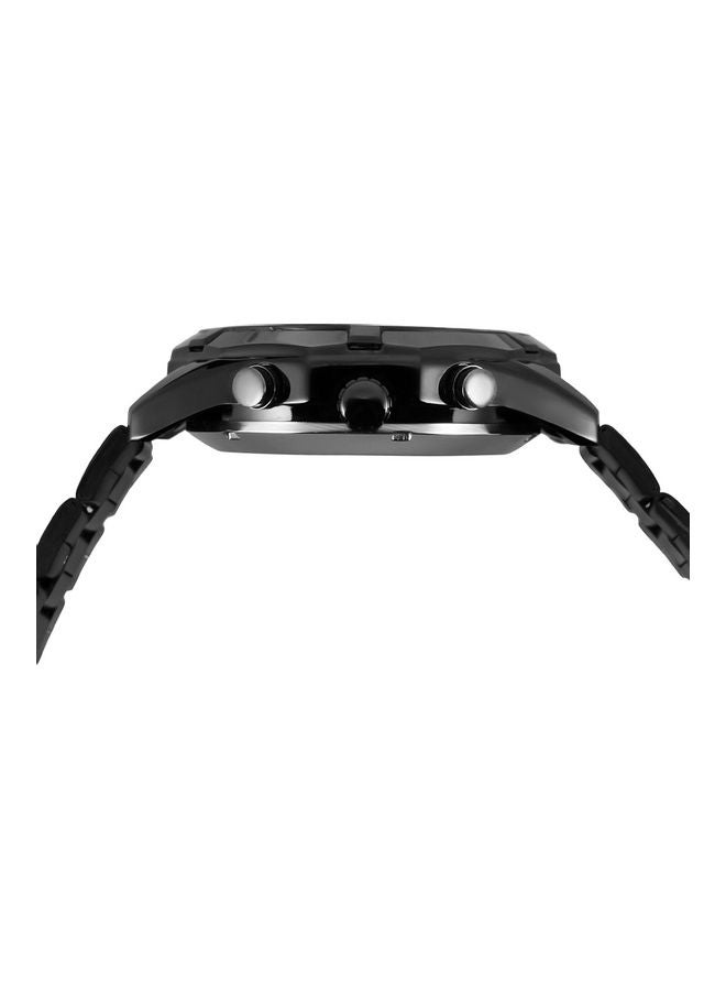 Generic 340 Forsining Fusini waterproof stainless steel with mechanical movement male watch black belt black disc  - Image 4
