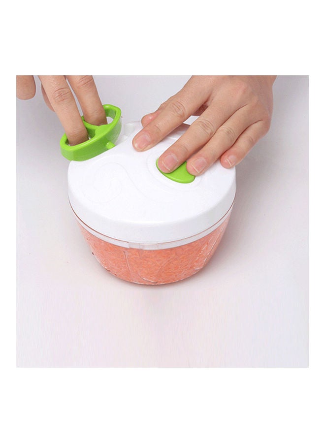 أداة يدوية لتقطيع البصل والثوم مع حبل يدوي للسحب أصفر 13*13*13سم - Image 4