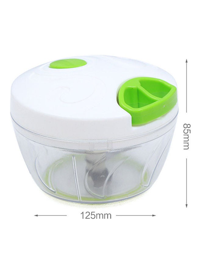 أداة يدوية لتقطيع شرائح البصل والثوم مع حبل يدوي لتقطيع الطعام أحمر 13*13*13سم - Image 3