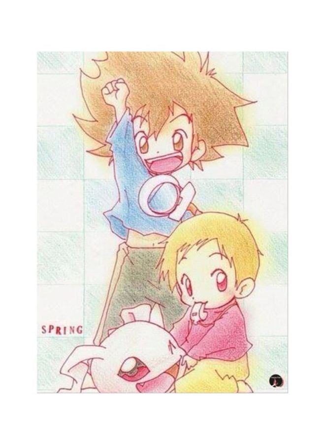 BP Anime Digimon Printed Mousepad Multicolour