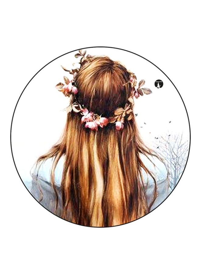 BP Girl Printed Round Mousepad Multicolour
