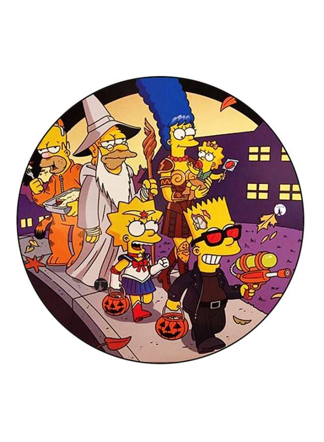 BP The Simpsons Printed Round Mousepad Multicolour