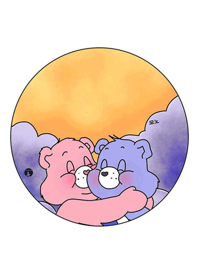 BP Bear Printed Round Mousepad Multicolour
