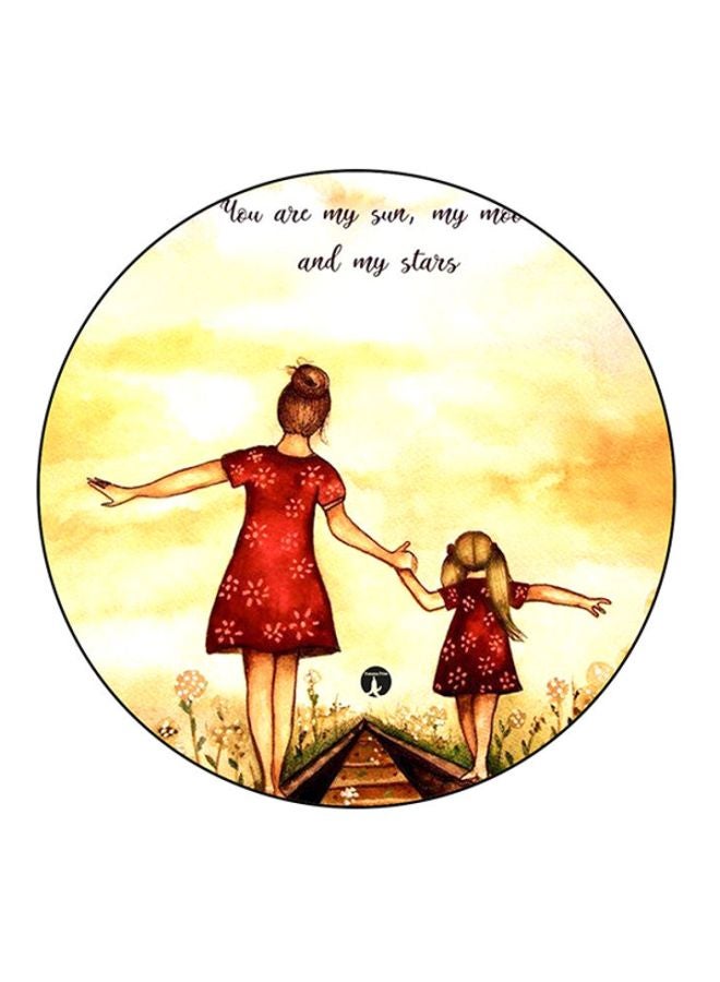 BP Girls Printed Round Mousepad Multicolour