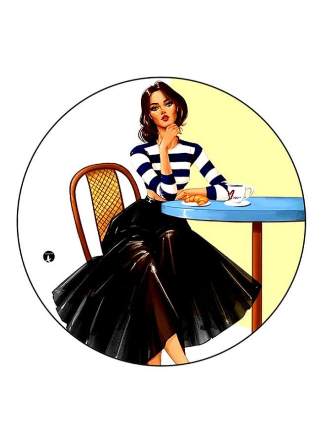 Woman Printed Mousepad Multicolour