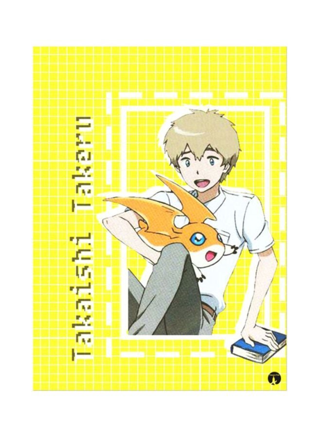 BP The Anime Digimon Printed Mousepad Yellow/White/Orange