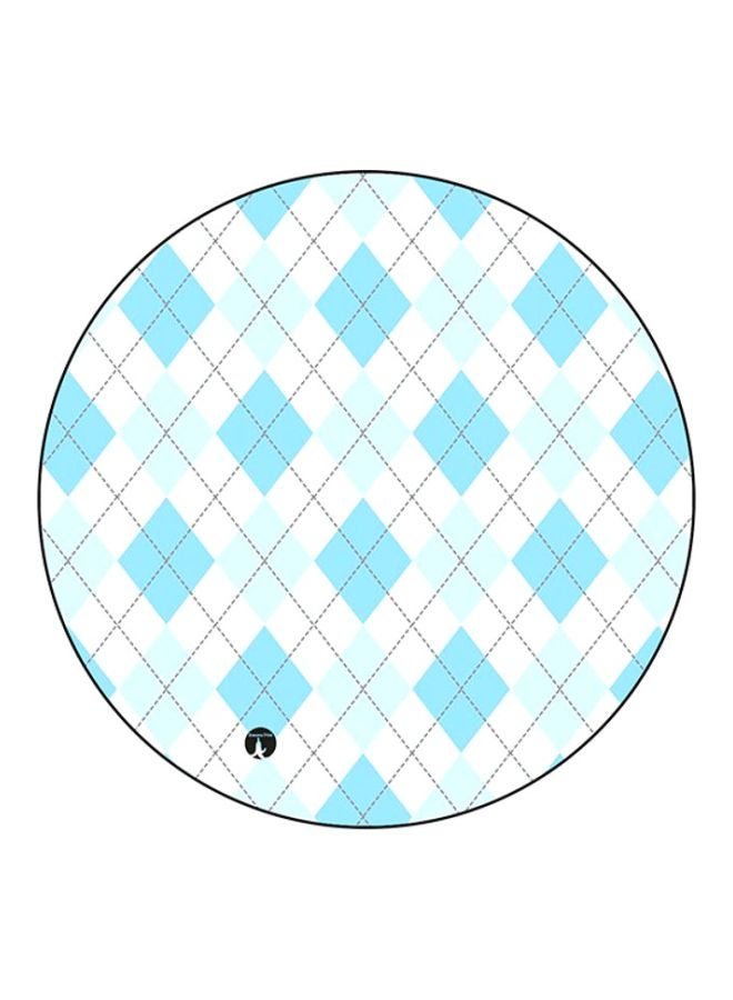 BP Printed Round Mousepad White/Blue