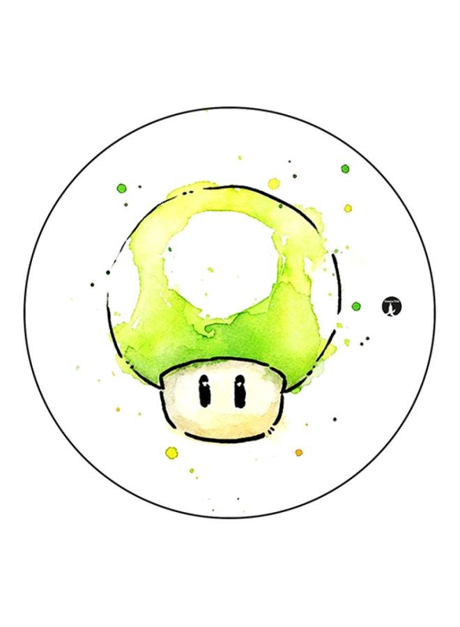 BP Super Mario Gaming Printed Round Mousepad White/Green/Black