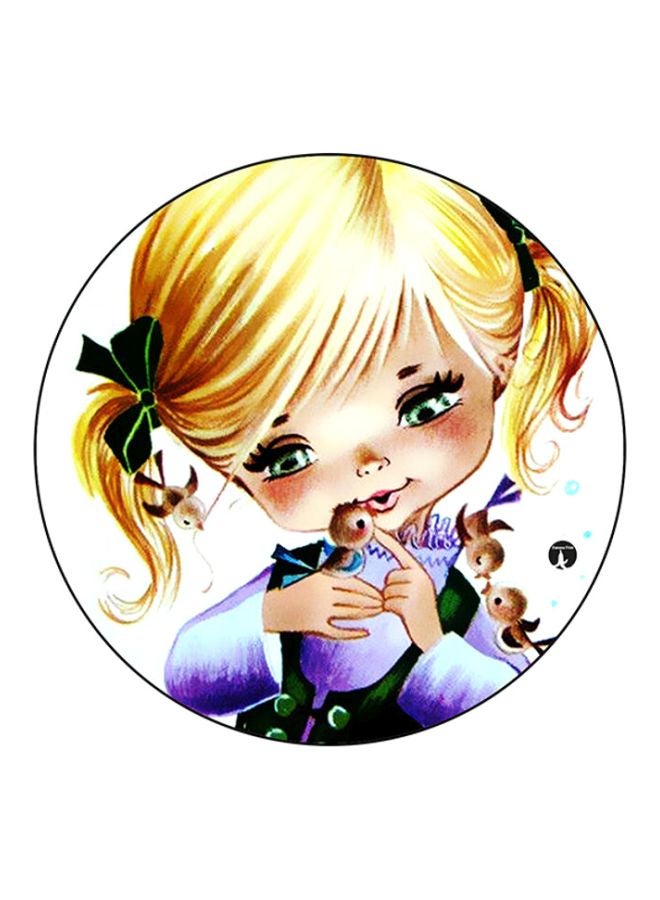 BP Girl Printed Mousepad Yellow/Purple/Green