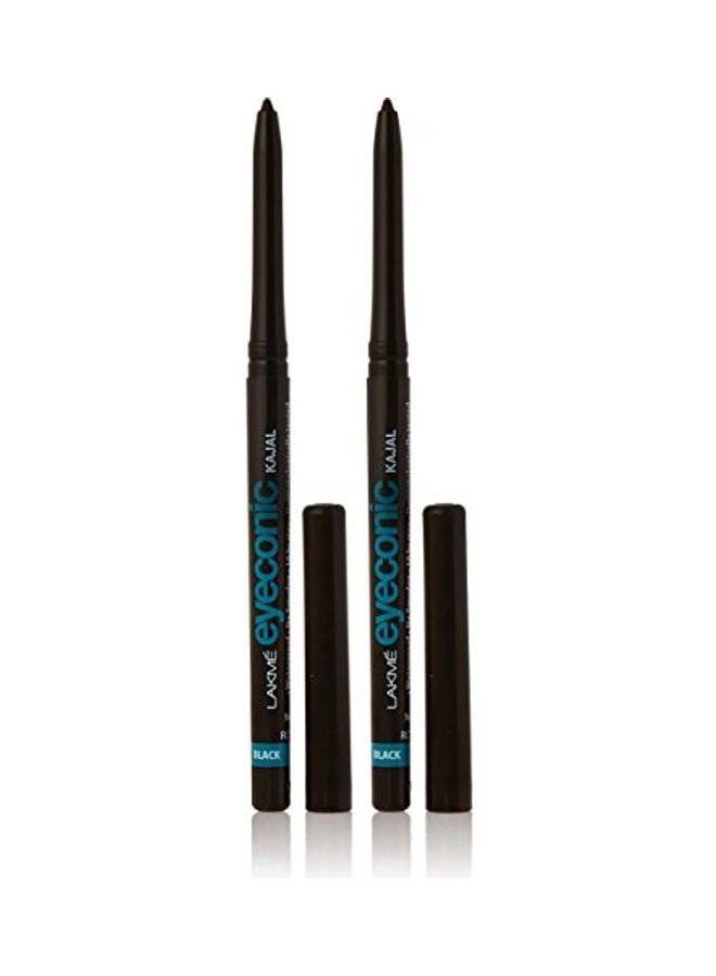 LAKME 2-Piece Eyeconic Kajal Black - Image 1