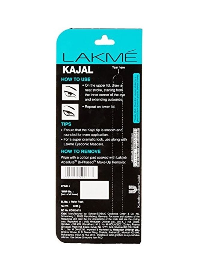 LAKME 2-Piece Eyeconic Kajal Black - Image 3