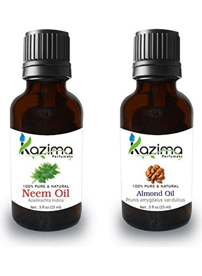 كازيما مجموعة زيت النيم واللوز 15ملليلتر