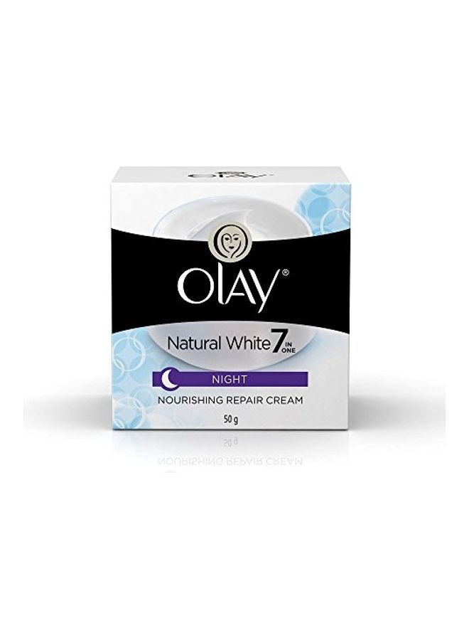 Olay Natural White 7 In 1 Night Nourishing Repair Cream 50grams  - Image 5