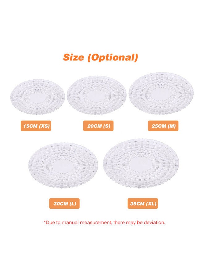 Plastic Tray White 30x2x30cm  - Image 2