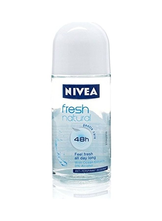 Nivea 6-Piece Natural Deodorant 48h Anti-Perspirant Roll on 50ml - Image 2