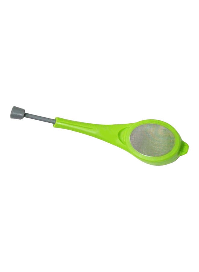 Extra Fine Mesh Squeeze Tea Strainer Filter with BPA-Free PP Handle Green 18x2x4cm