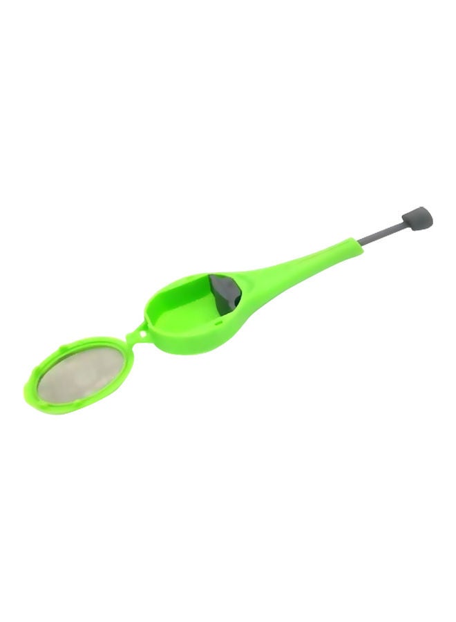 Extra Fine Mesh Squeeze Tea Strainer Filter with BPA-Free PP Handle Green 18x2x4cm