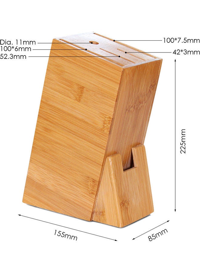 حامل سكاكين المطبخ بني 22.5x8.5x15.5سم - Image 5