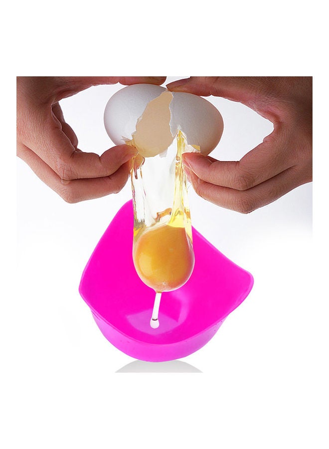 4-Piece Silicone Egg Poacher Blue/Purple/Green 15x3x10cm - Image 5