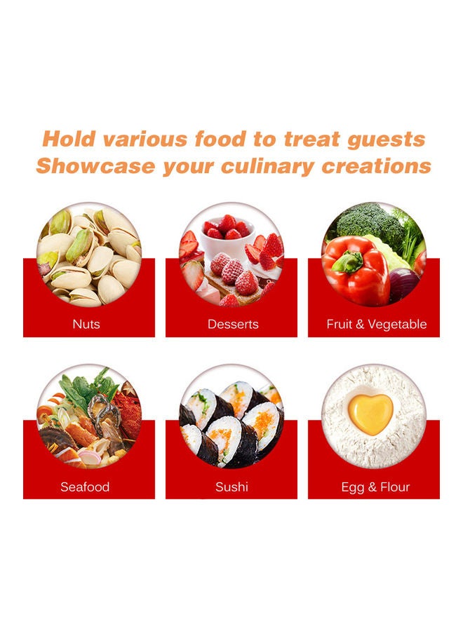 Reusable Round Serving Container white 20x2x20cm  - Image 3