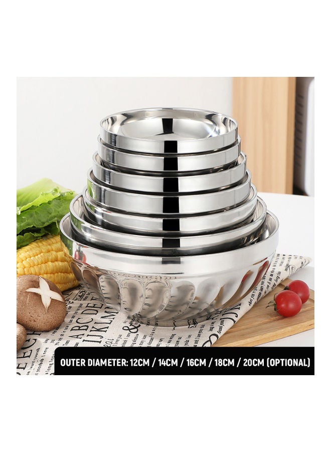 Generic - Stainless Steel Bowl Silver 18cm - Image 1