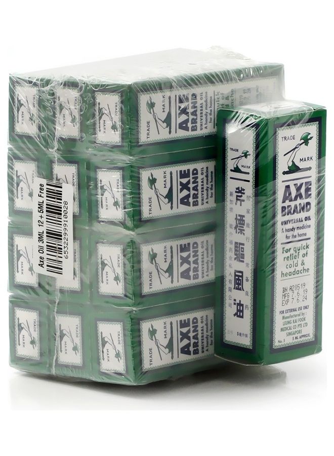 Axe - 12 Pieces 3ML Universal Oil Plus 1 Free 5ml - Image 1