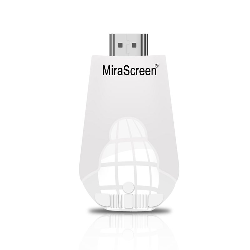 Mirascreen - K4 Wireless WiFi Display Dongle Receiver V3868W_P White - Image 1