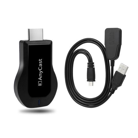 New Wireless WiFi Display Dongle Receiver V3845B_P Black