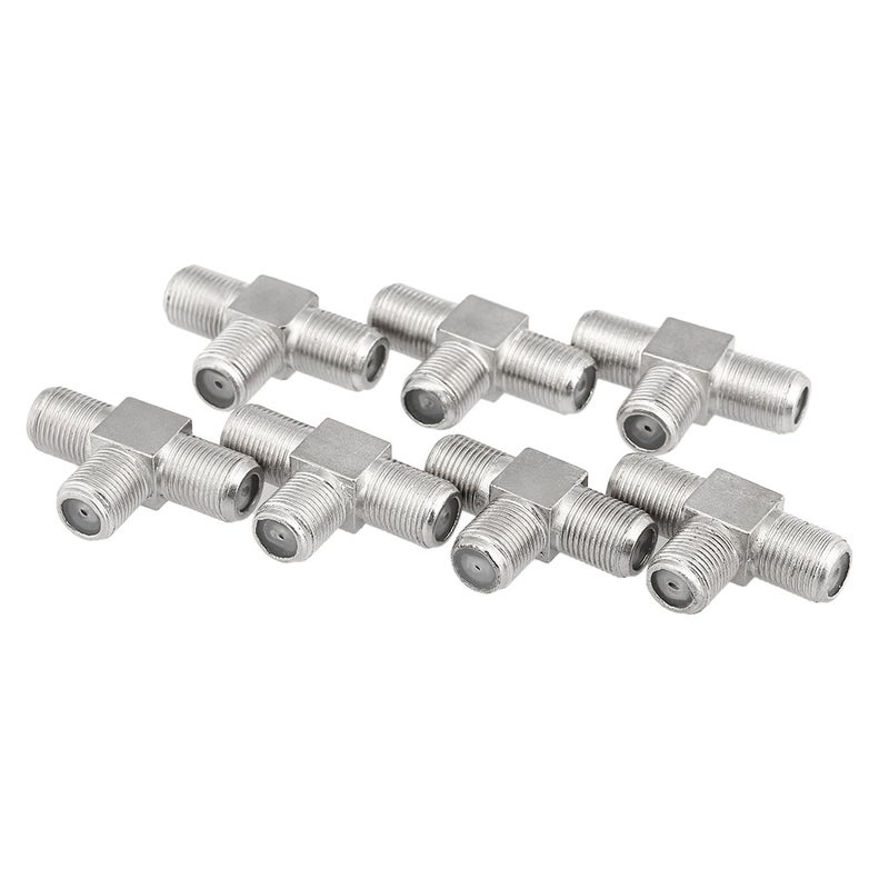 موصل F Type من 10 قطع V3698_P فضي - Image 2