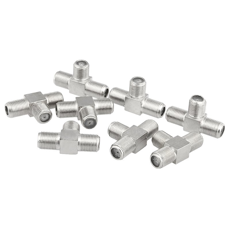 موصل F Type من 10 قطع V3698_P فضي - Image 4