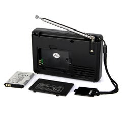 Retekess V-115 FM/AM/SW Radio Multiband Radio Receiver With Sleep Timer V2938_P Black  - Image 3