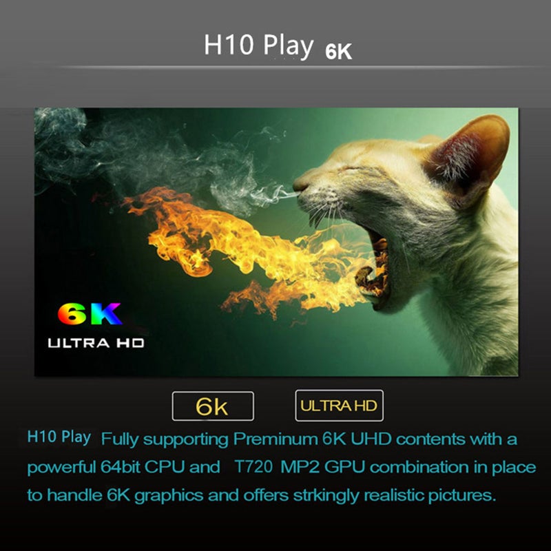 Generic H10 Play Smart TV Box V7219EU-64G_P Black  - Image 3