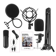 Generic Professional Podcast Condenser USB Microphone Kit V6664-2_P Black  - Image 3