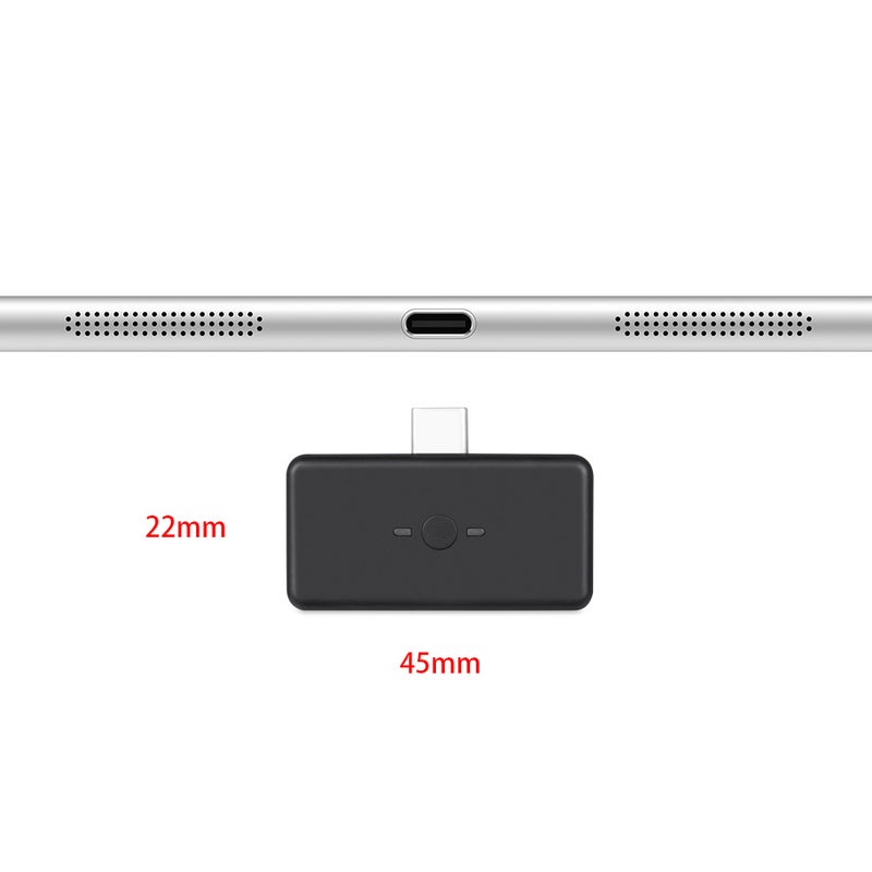 BT02 Wireless Type-C Audio Transmitter V7108_P Black - Image 2
