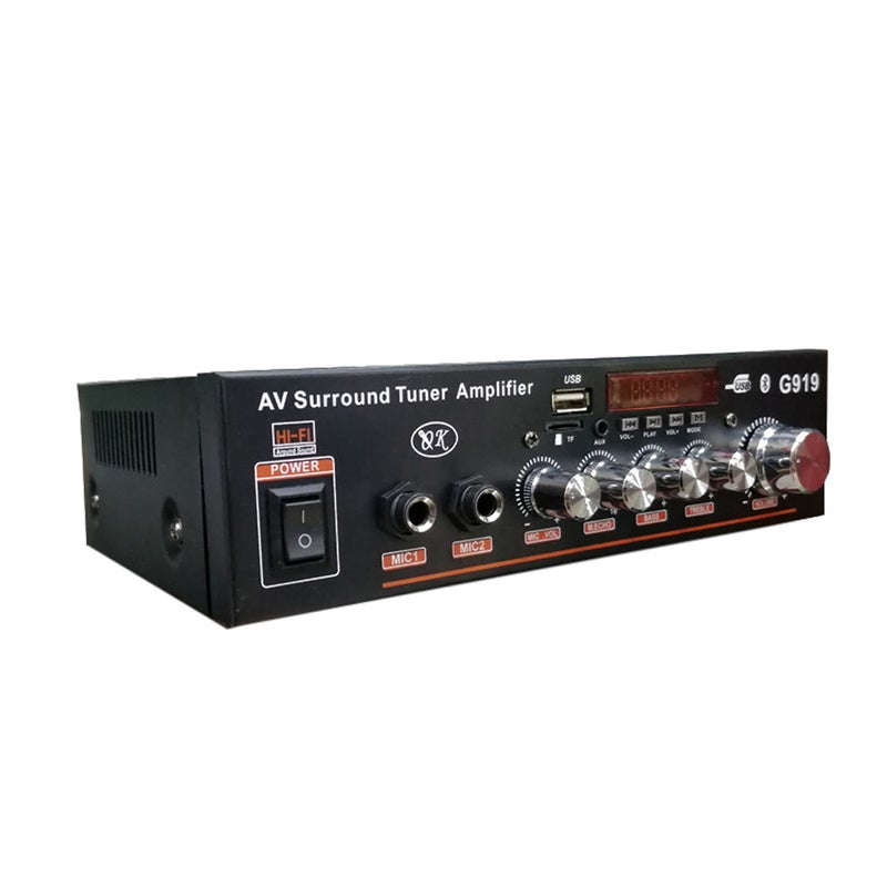 Generic - Mini FM Reading Card Bluetooth Digital Power Amplificador V6659_P Black - Image 1