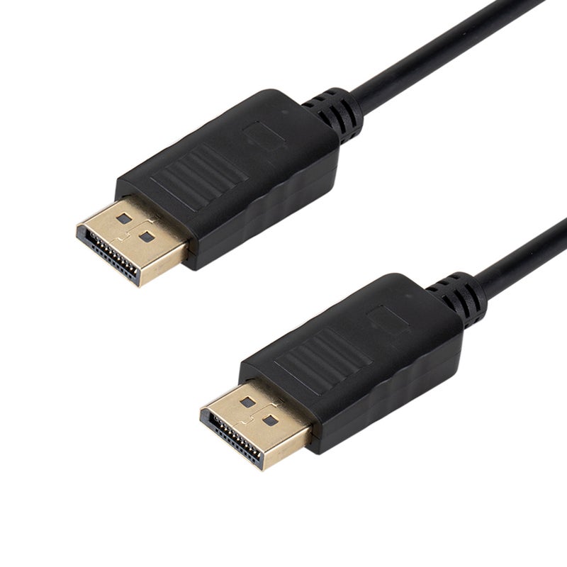 1.8M Display Port Male To Male Display Port Video Audio Adapter Cable V6870_P Black - Image 2