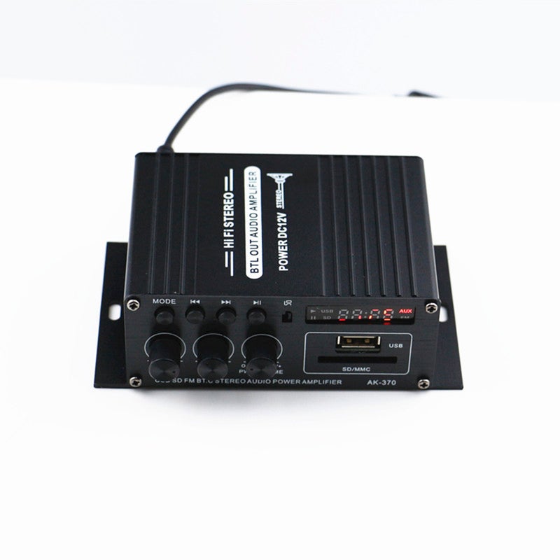 Generic AK370 12V Mini Audio Power Amplifier V6744_P Black  - Image 3