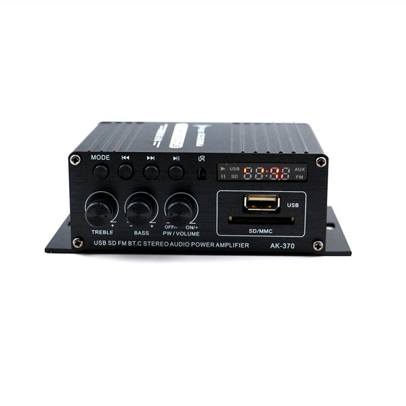 Generic AK370 12V Mini Audio Power Amplifier V6744_P Black  - Image 4