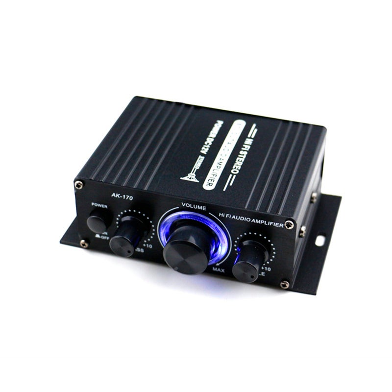 Generic AK170 12V Mini Audio Power Amplifier V6743_P Black  - Image 1