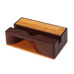 Generic Mobile Phone Sound Amplifier Stand Wooden Cell Phone Stand V6596_P Black walnut  - Image 2