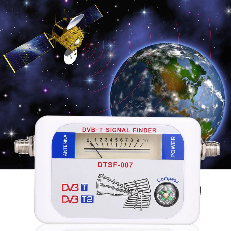 SF-007W Satellite Signal Finder With Compass Pointer V6600_P White  - Image 3