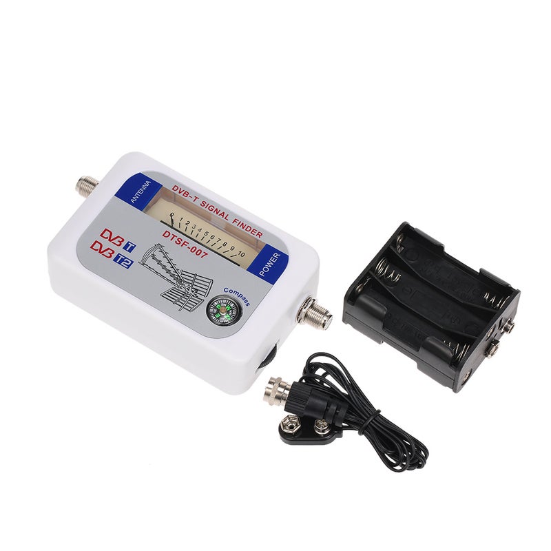 SF-007W Satellite Signal Finder With Compass Pointer V6600_P White  - Image 1