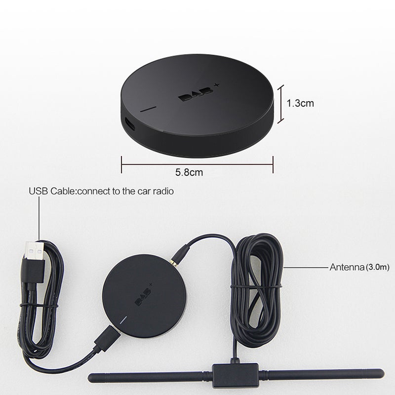 DAB+008 Car Radio Tuner Receiver V6370_P Black - Image 5