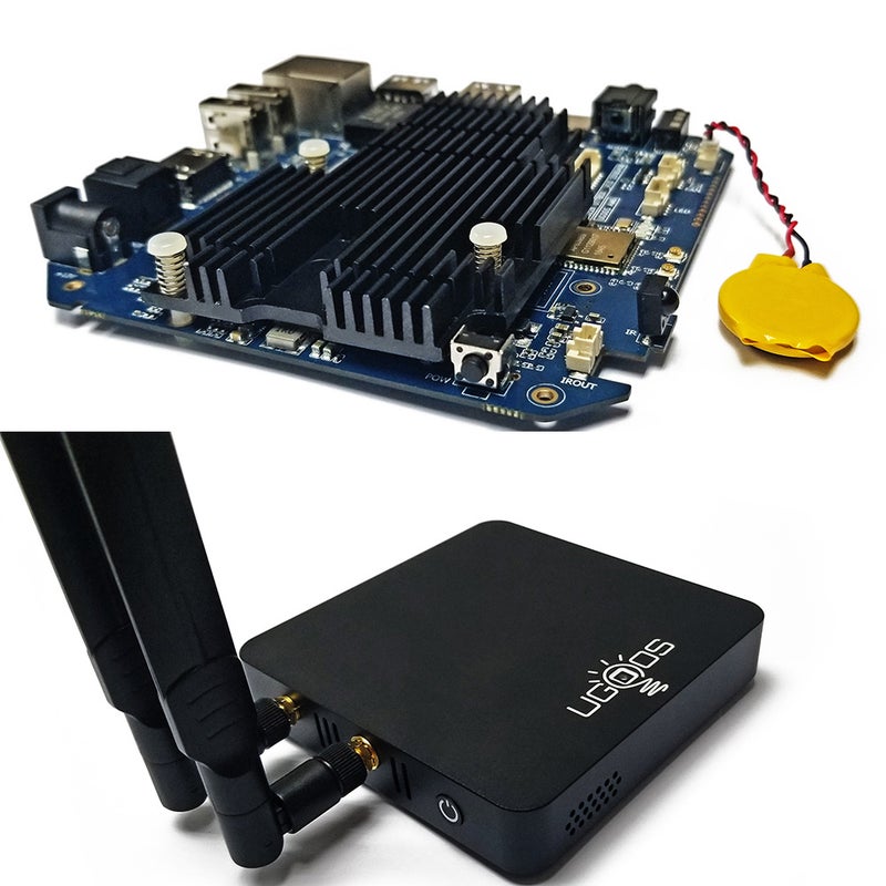 UGOOS - AM6 Smart Android 9.0 TV Box V6233EU_P Black - Image 1