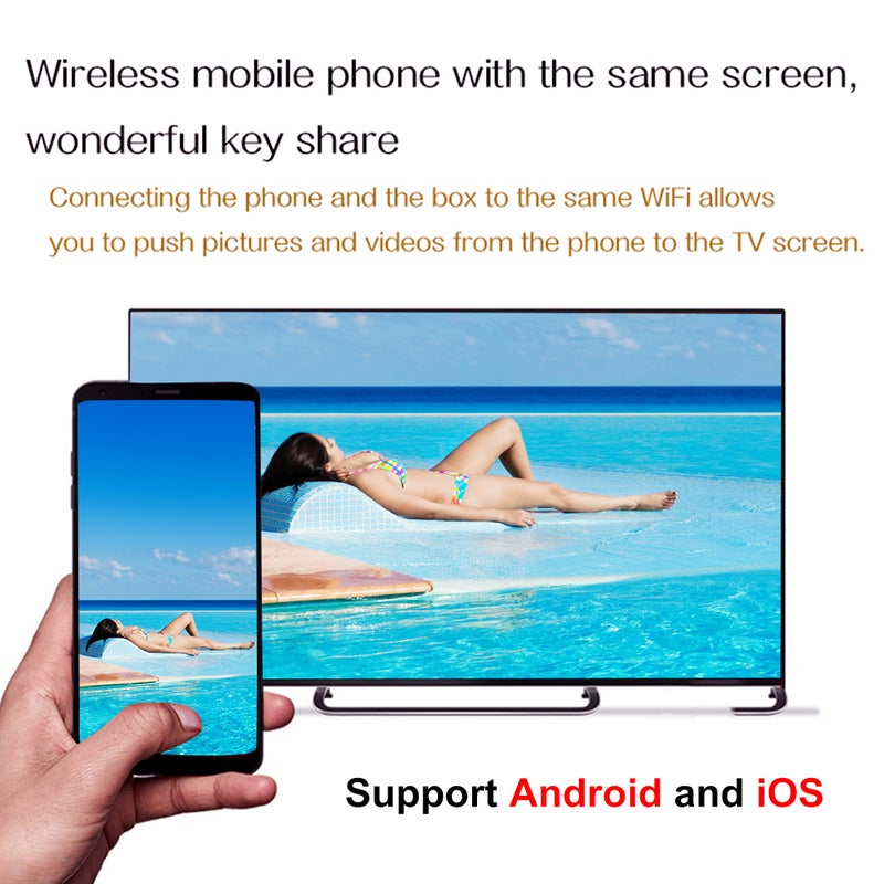 Generic - Q Plus Smart Android 9.0 TV Box V6071EU-16G_P Black - Image 1