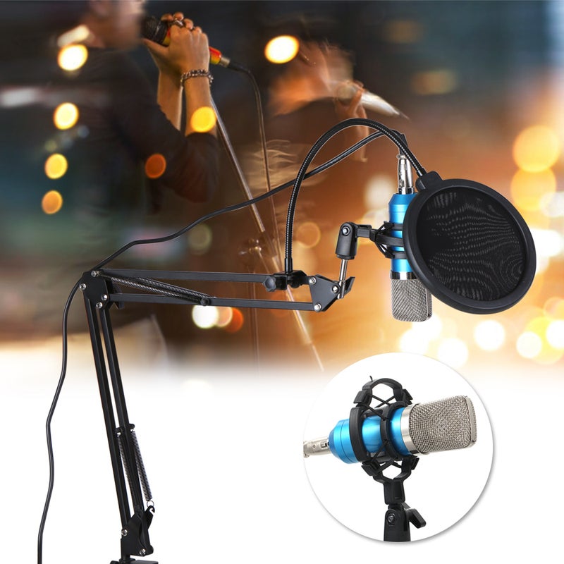 Professional BM700 Condenser Microphone Mic KTV Singing Studio Recording Kit V6053S_P Silver - Image 5